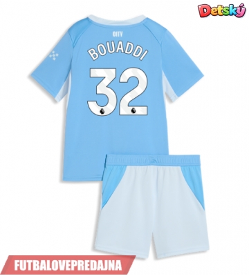 Lacne Dětský Futbalové dres Manchester City Ayyoub Bouaddi #32 2026-27 Krátky Rukáv - Domáci (+ trenírky)